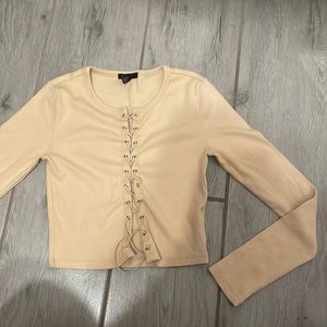 Cream beige long sleeve
